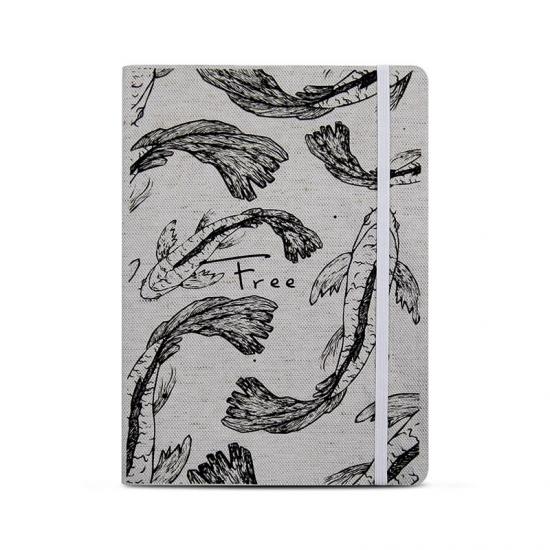 A5 texture tessuto notebook