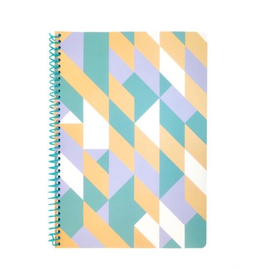 A4 di plastica colorata, rilegatura a spirale notebook
